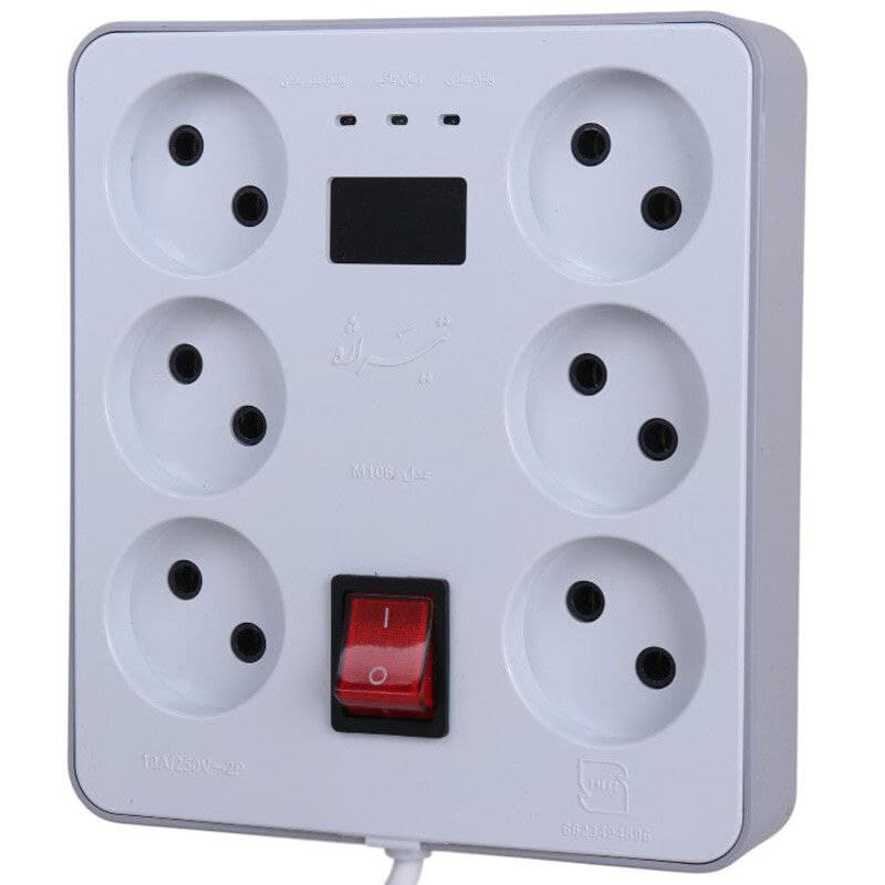 محافظ کامپیوتر 6 خانه دیجیتال تیراژه مدل M106 با طول کابل 1.8 متری — تصویر ۶