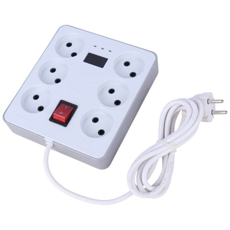 محافظ کامپیوتر 6 خانه دیجیتال تیراژه مدل M106 با طول کابل 1.8 متری — تصویر ۹