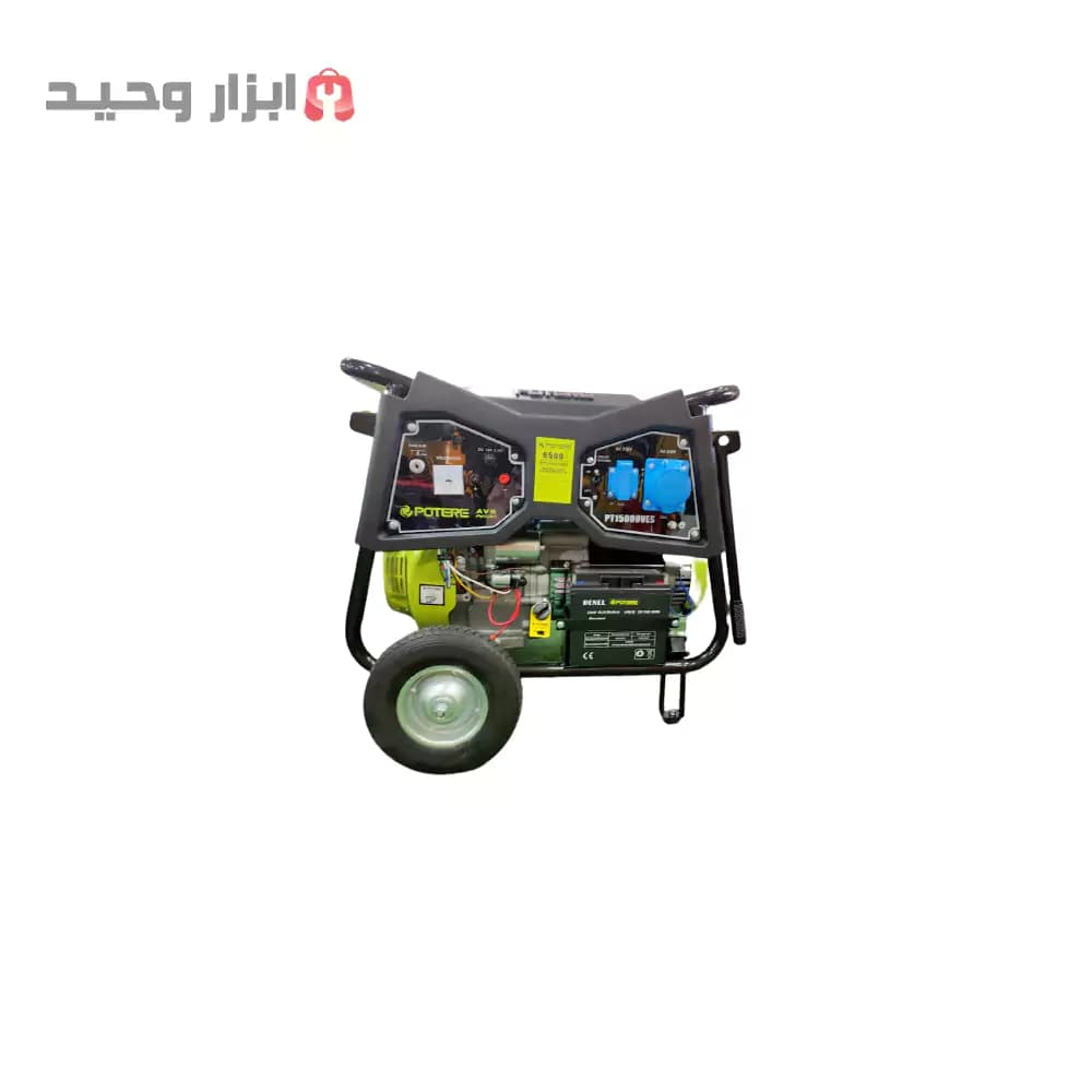 موتور برق 8.5 کیلو وات استارتی پوتر 100% مسی چرخ دار(ارسال رایگان) — تصویر ۲
