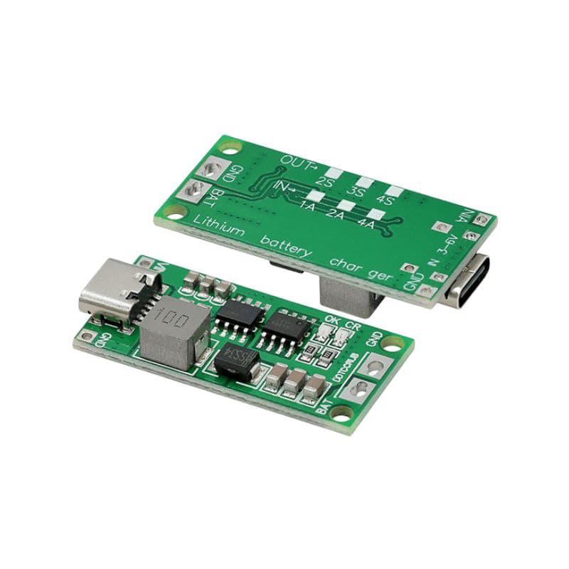 شارژ باتری لیتیومی 4 سل 4 آمپر با TYPE-C