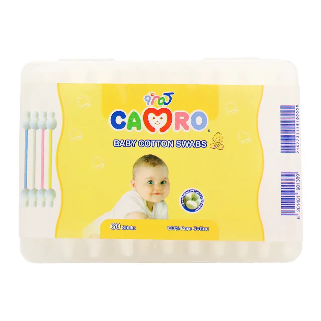 گوش پاک کن کودک کمرو 60 عددی Camro baby Ear cleaner 60 pcs — تصویر ۲
