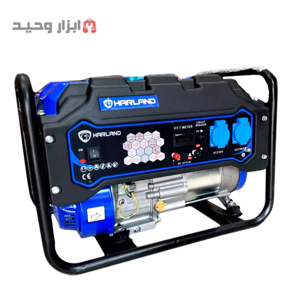 ژنراتور موتور برق 3/5 کیلو وات هارلند بنزینی (3500 وات واقعی)(ارسال رایگان)