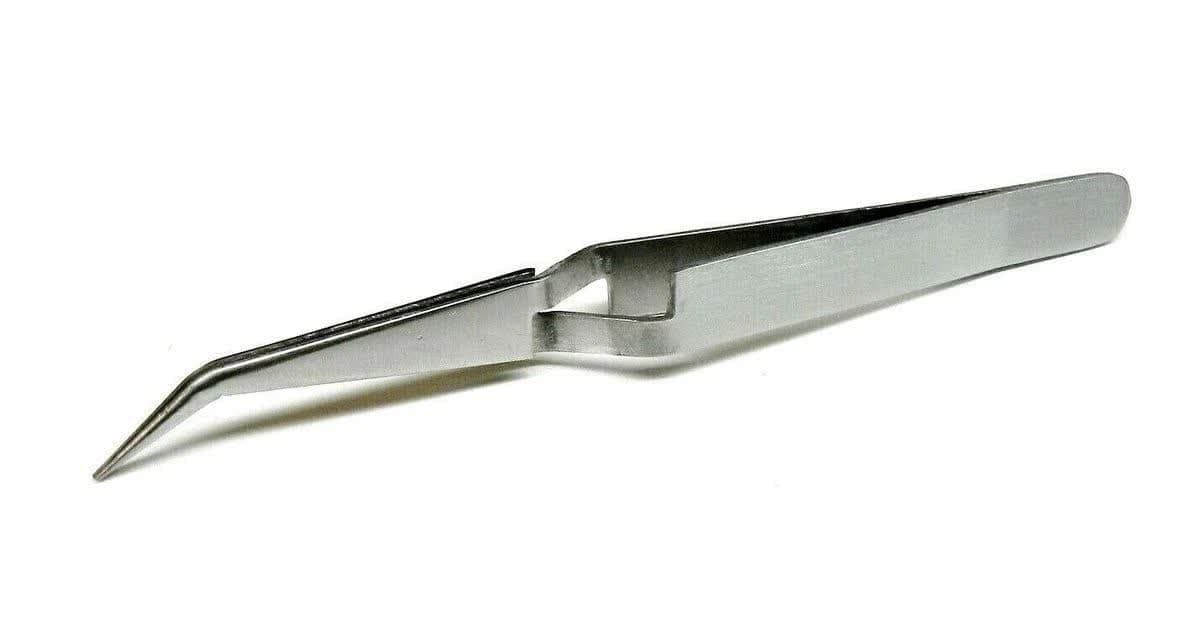 پنس معکوس سر کج استیل اورجینال A1 کوچک — تصویر ۴