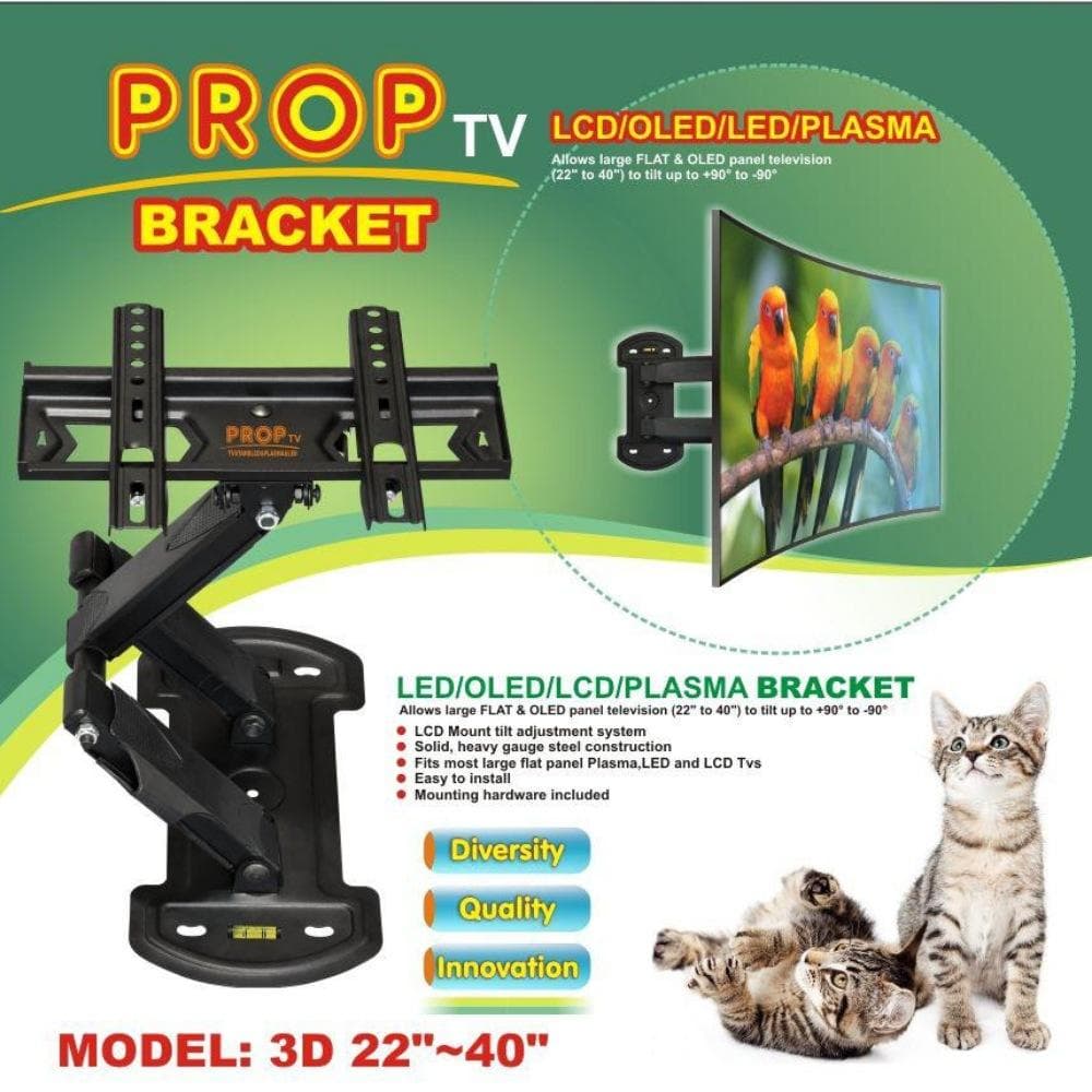 پایه دیواری تلویزیون پروپ prop مناسب برای تلویزیون های 22 تا 40 اینچ — تصویر ۴