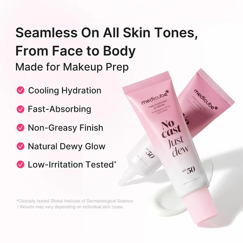 سرم ضد آفتاب SPF50+ آبرسان PDRN مدی‌ کیوب مدل No Cast Just Dew / اقساطی — تصویر ۹
