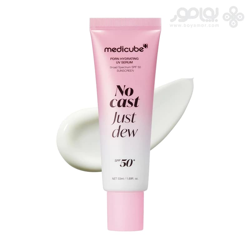 سرم ضد آفتاب SPF50+ آبرسان PDRN مدی‌ کیوب مدل No Cast Just Dew / اقساطی — تصویر ۶