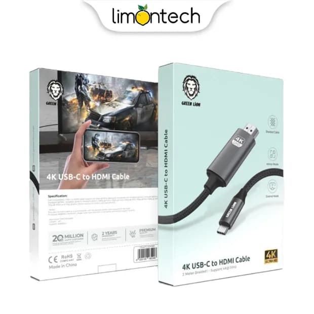 کابل تبدیل USB-C به HDMI گرین لاین