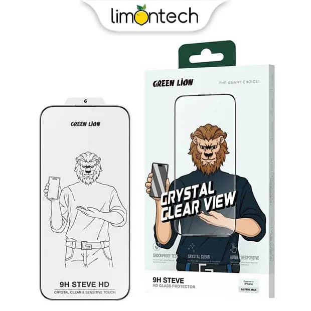 گلس استیو گرین Green Steve 9H glass مناسب برای آیفون 16Pro