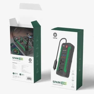 اینورتر فندکی ماشین گرین لاین Green Lion Spark 300 Power Inverter 300W — تصویر ۴