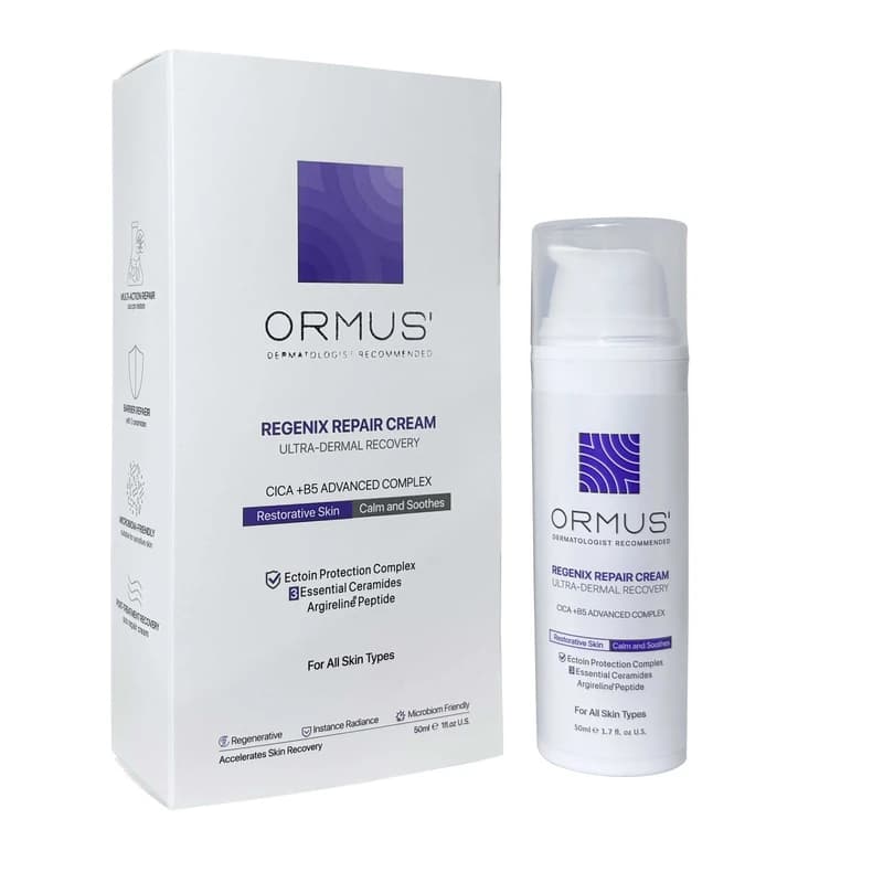 کرم ترمیم کننده اورموس مدل Ultra Dermal Recovery مناسب انواع پوست و حساس حجم 50 میلی لیتر Ormus Ultra Dermal Recovery Regenix Repair Cream 50 ml — تصویر ۲