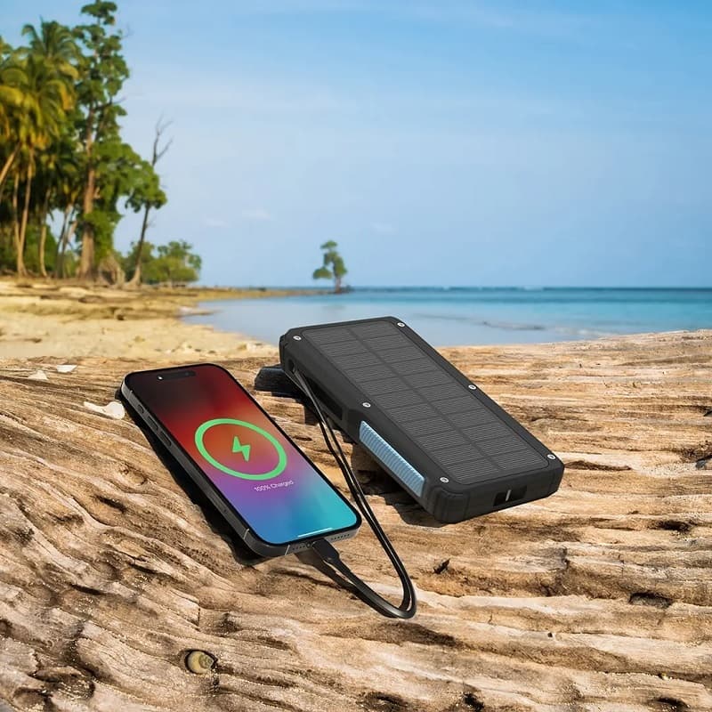 پاوربانک خورشیدی Powerology مدل PP076 ظرفیت 20000mAh — تصویر ۲