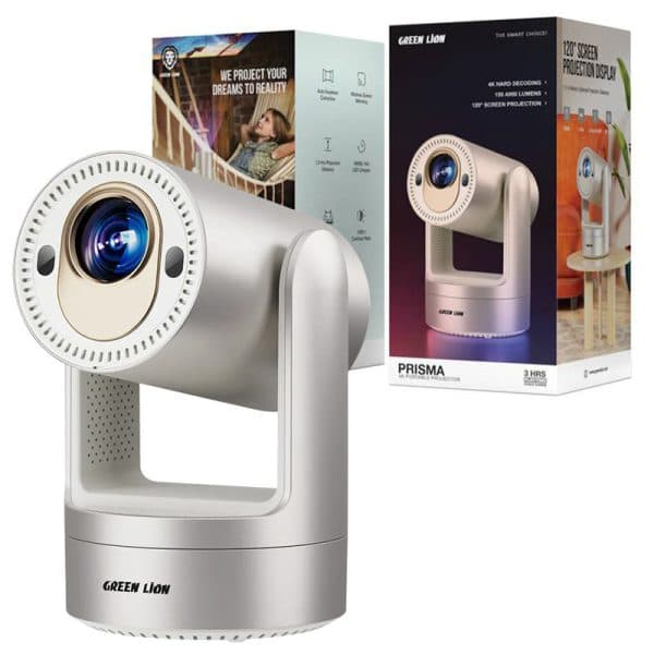 ویدیو پروژکتور اندروید شارژی قابل حمل Green Lion Prisma 4K Projector 5200mAh — تصویر ۸