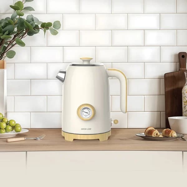 کتری برقی گرین لاین Green Lion Classic Kettle 1.7L 2200W دماسنج عقربه ای — تصویر ۱۱