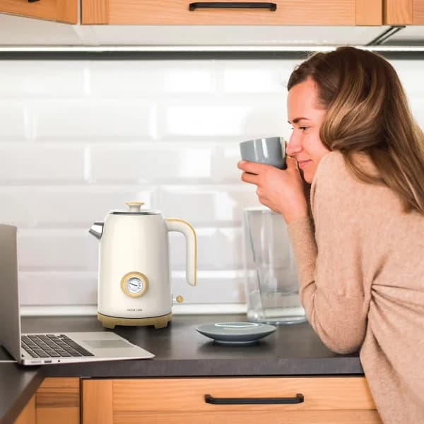 کتری برقی گرین لاین Green Lion Classic Kettle 1.7L 2200W دماسنج عقربه ای — تصویر ۱۲