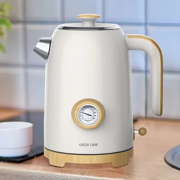 کتری برقی گرین لاین Green Lion Classic Kettle 1.7L 2200W دماسنج عقربه ای — تصویر ۱۰
