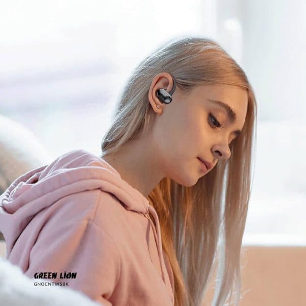 هدفون بلوتوث القایی 2گوشی+استند شارژ Green Lion ocean open ear headphones — تصویر ۱۱