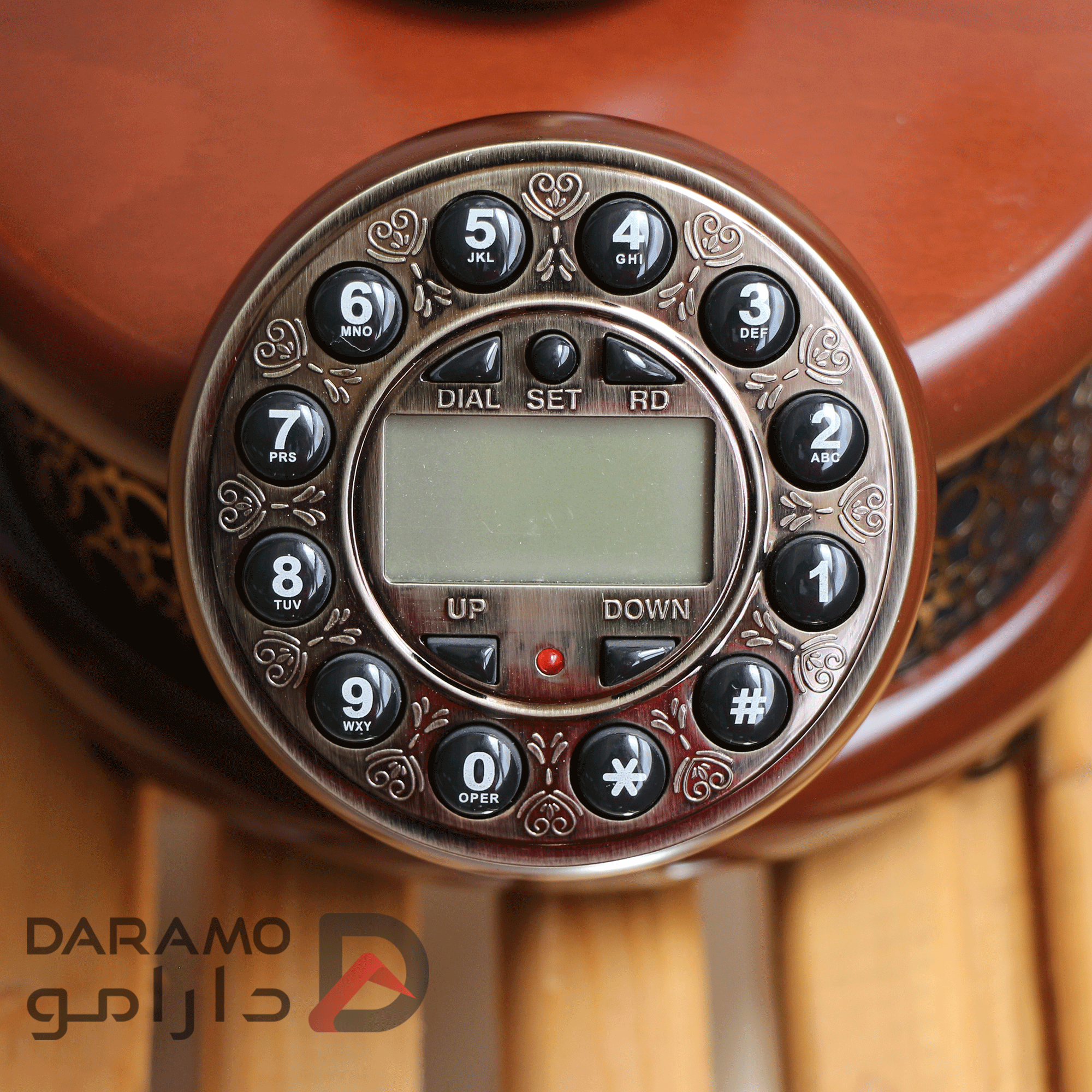 تلفن رومیزی آرتمیس مدل 1030 رنگ قهوه ای روشن — تصویر ۱۰