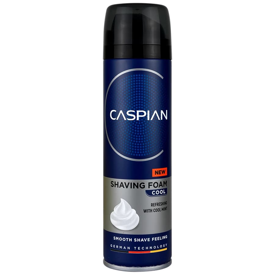 فوم اصلاح کاسپین مدل کول 200 میلی لیتر Caspian Cool Shaving Foam 200 ml — تصویر ۲