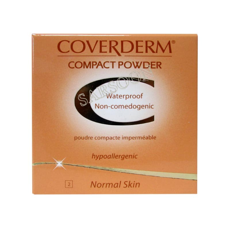 پنکک پوست حساس کاوردرم (3) Coverderm Water Proof Comact Powder 10 g — تصویر ۳