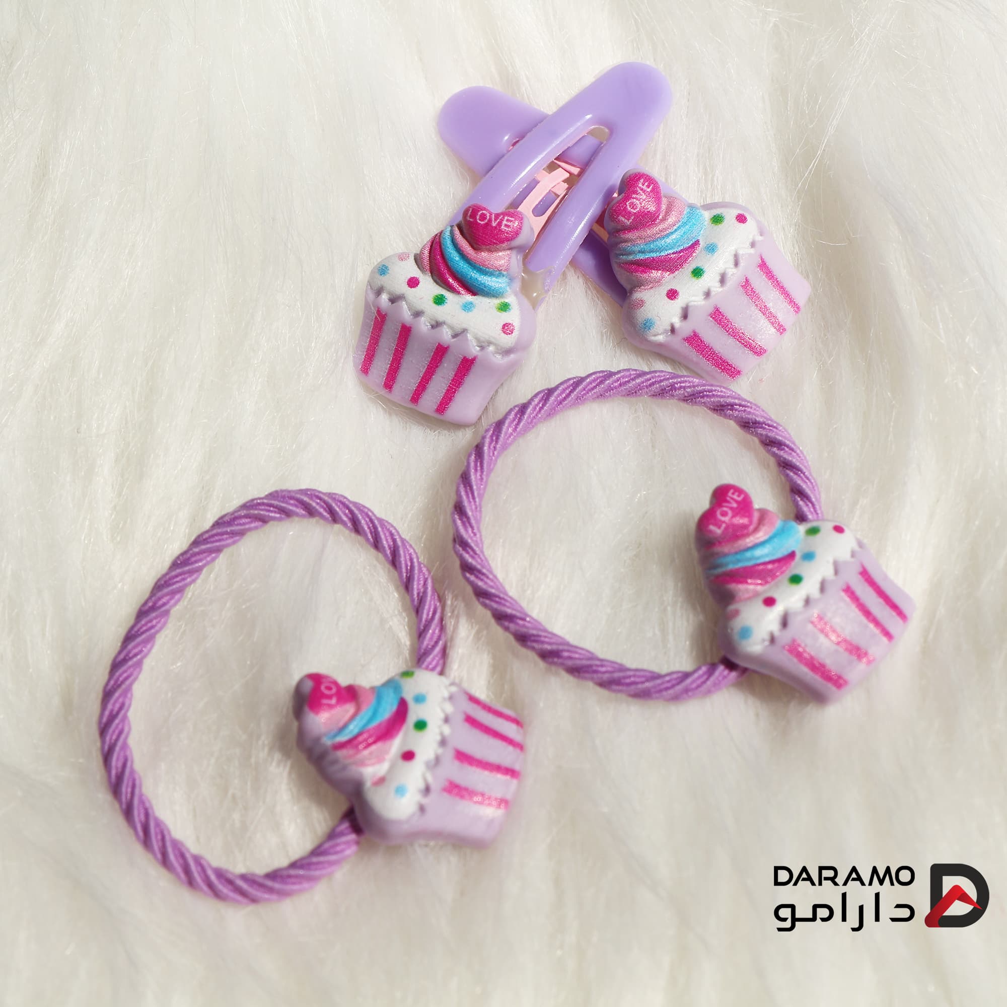 کش مو و سنجاق سر دخترونه مدل بستنی 🍦 — تصویر ۴