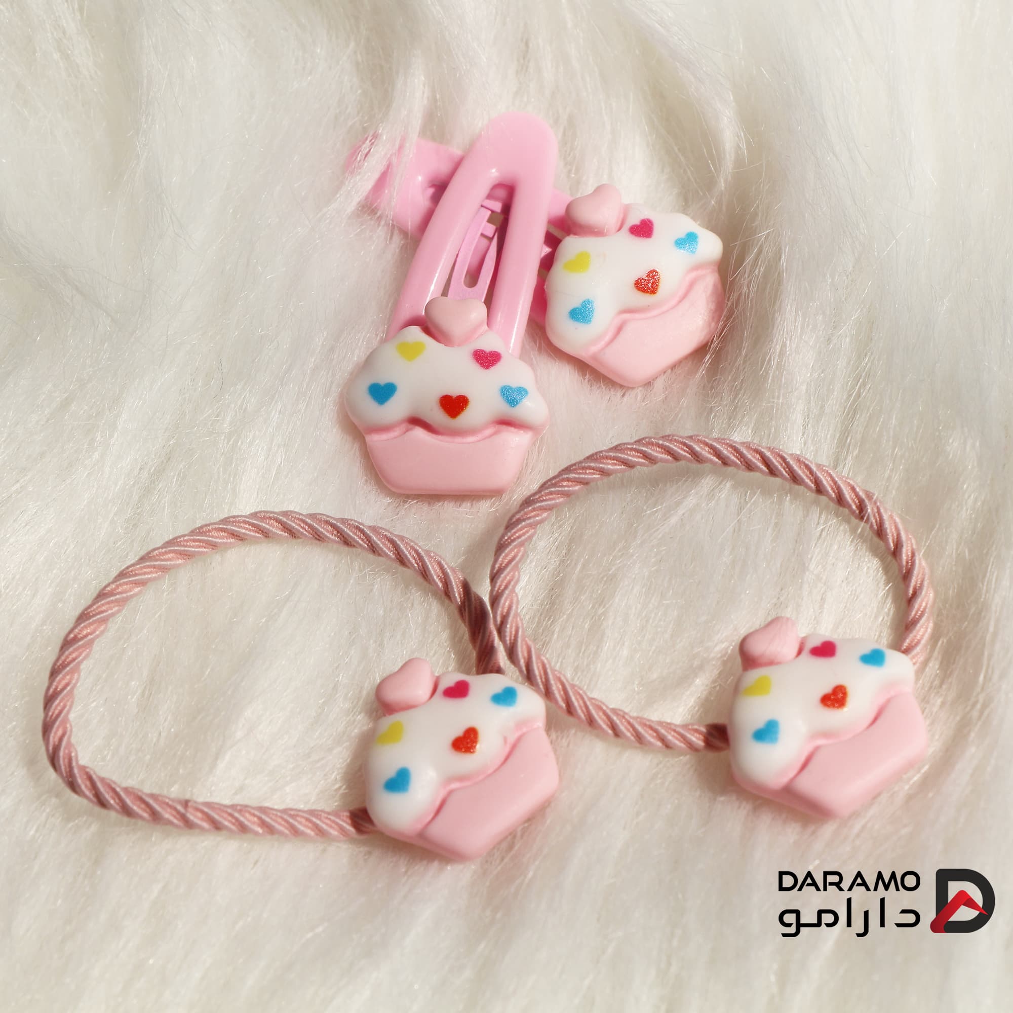 کش مو و سنجاق سر دخترونه مدل بستنی 🍦 — تصویر ۵