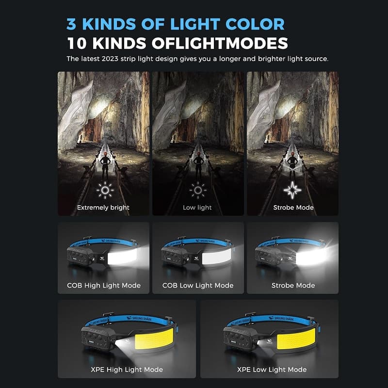 هدلایت Smiling Shark مدل TD-0125G — تصویر ۶