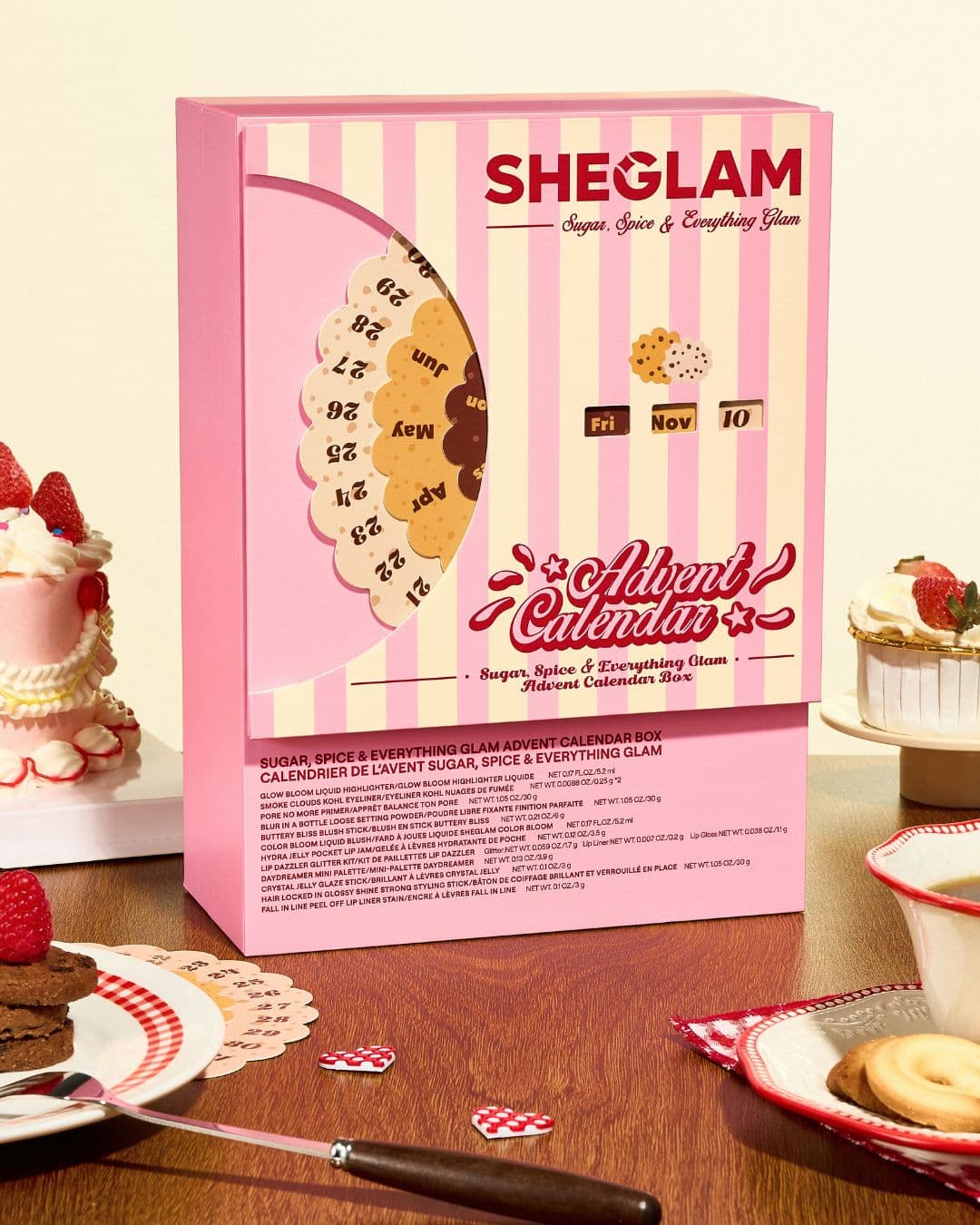 ست تقویم آرایشی شیگلم | SHEGLAM Advent Calendar Set — تصویر ۸