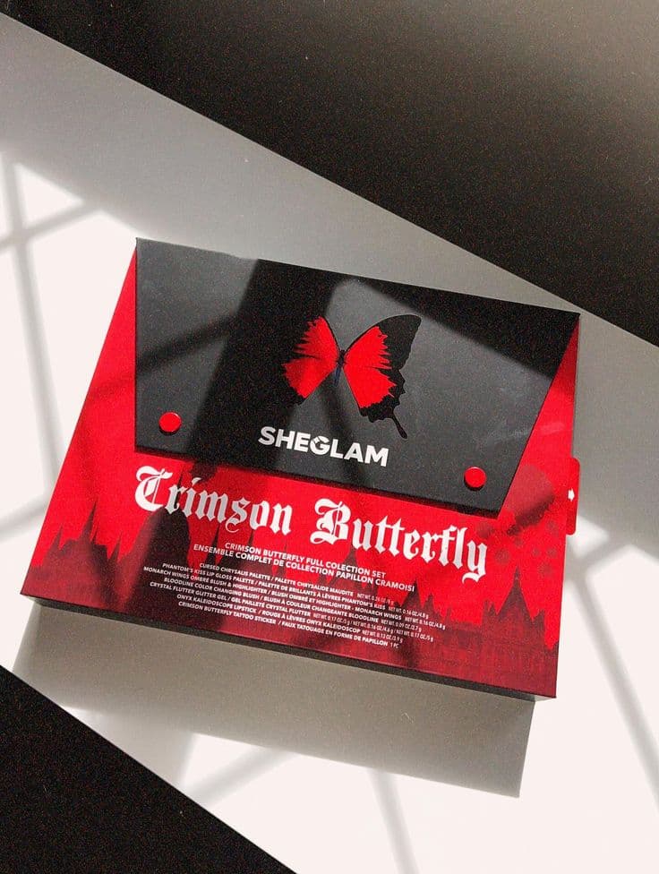 پک کامل آرایشی باتر فلای (پروانه ای) شیگلم مدل Crimson Butterfly Full Collection Set