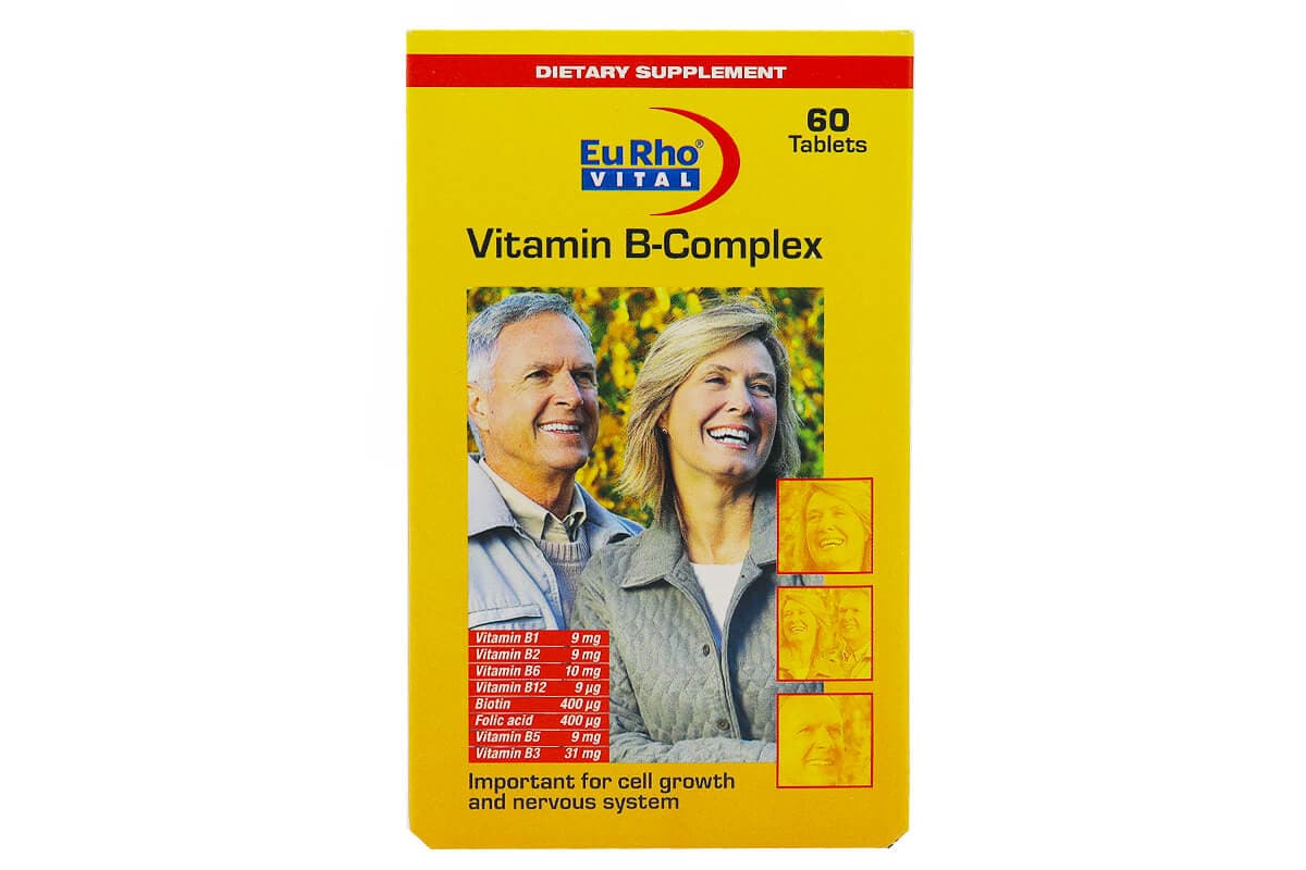 قرص ب کمپلکس یوروویتال 60 عددی Eurho vital Vitamin B Tablet — تصویر ۲