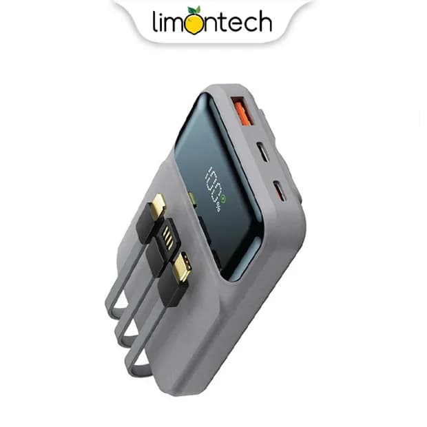 پاوربانک 3 در 1 گرین لاین مدل 3in1 INTEGRATED 20W ظرفیت 10000mAh — تصویر ۲