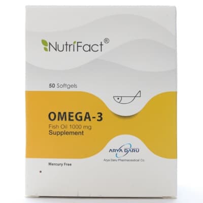 امگا3 آریا دارو 1000 میلی گرم Arya Daru Omega3 Fish Oil 1000 mg — تصویر ۲