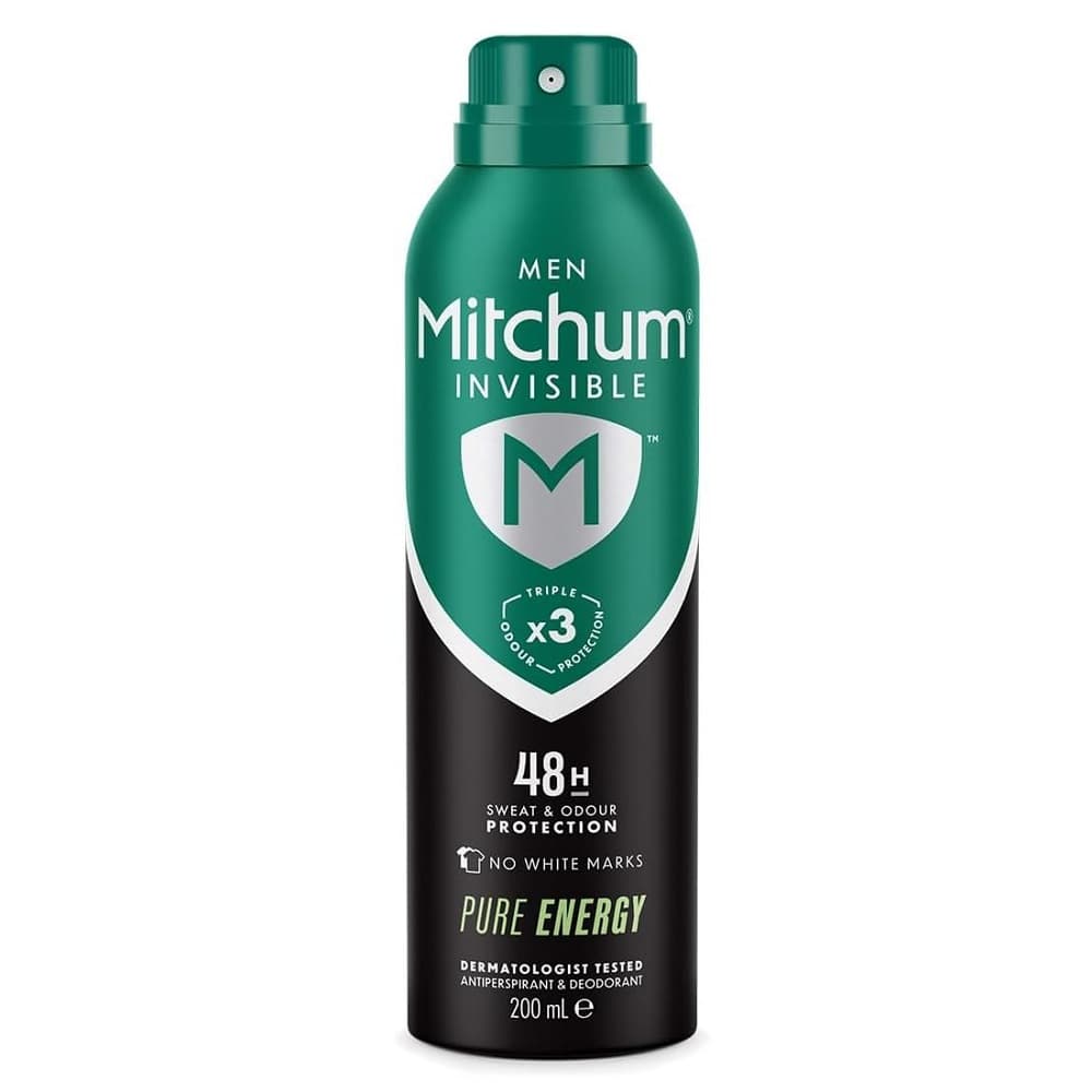 اسپری ضدتعریق مردانه میچام Mitchum Invisible Pure Energy حجم 200 میل — تصویر ۴
