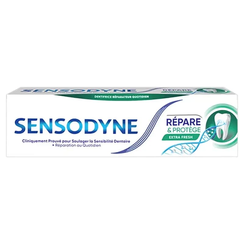 خمیر دندان ضد حساسیت و ترمیم‌کننده سنسوداین Sensodyne Repair & Protect Extra Fresh حجم 75 میل — تصویر ۵