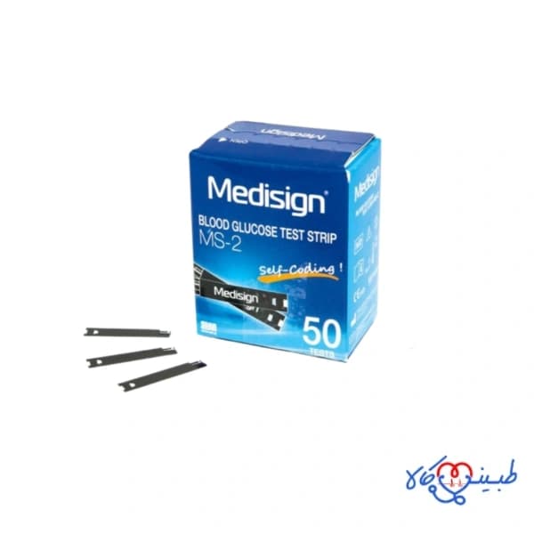 نوار تست قند خون مدیساین Medisign MS-2 بسته 50 عددی