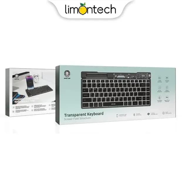 کیبورد شفاف گرین لاین Green Lion Transparent Keyboard — تصویر ۸