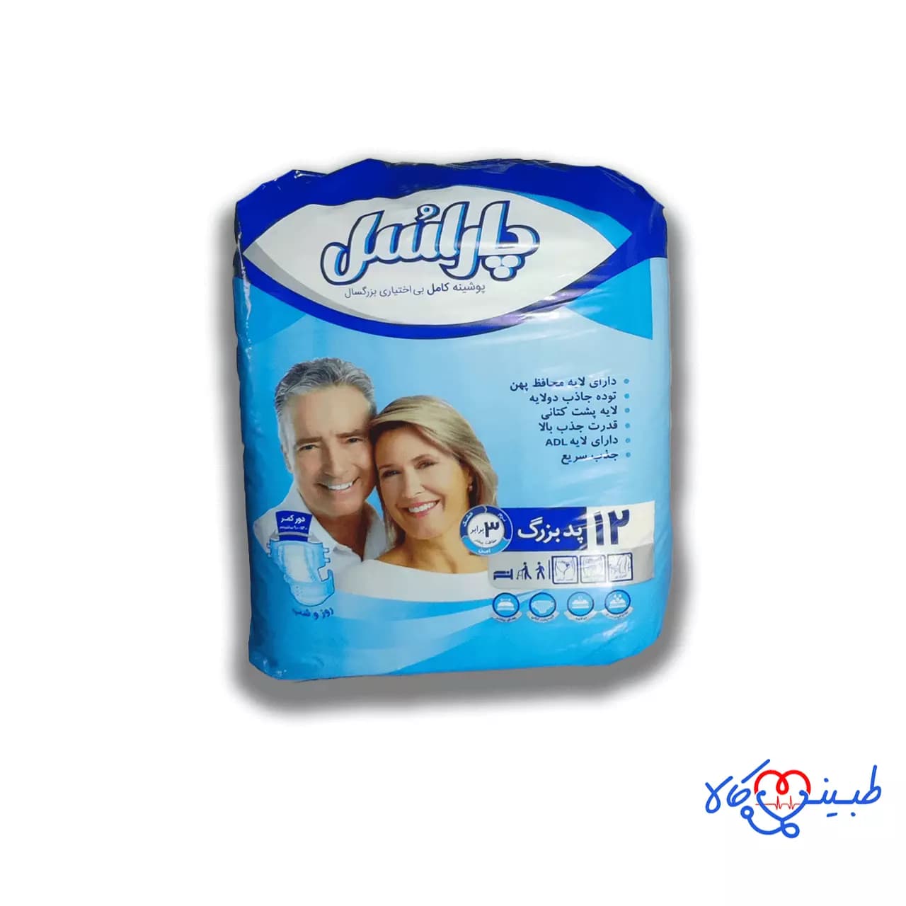 پوشینه بزرگسال پاراسل سایز بزرگ بسته 12 عددی
