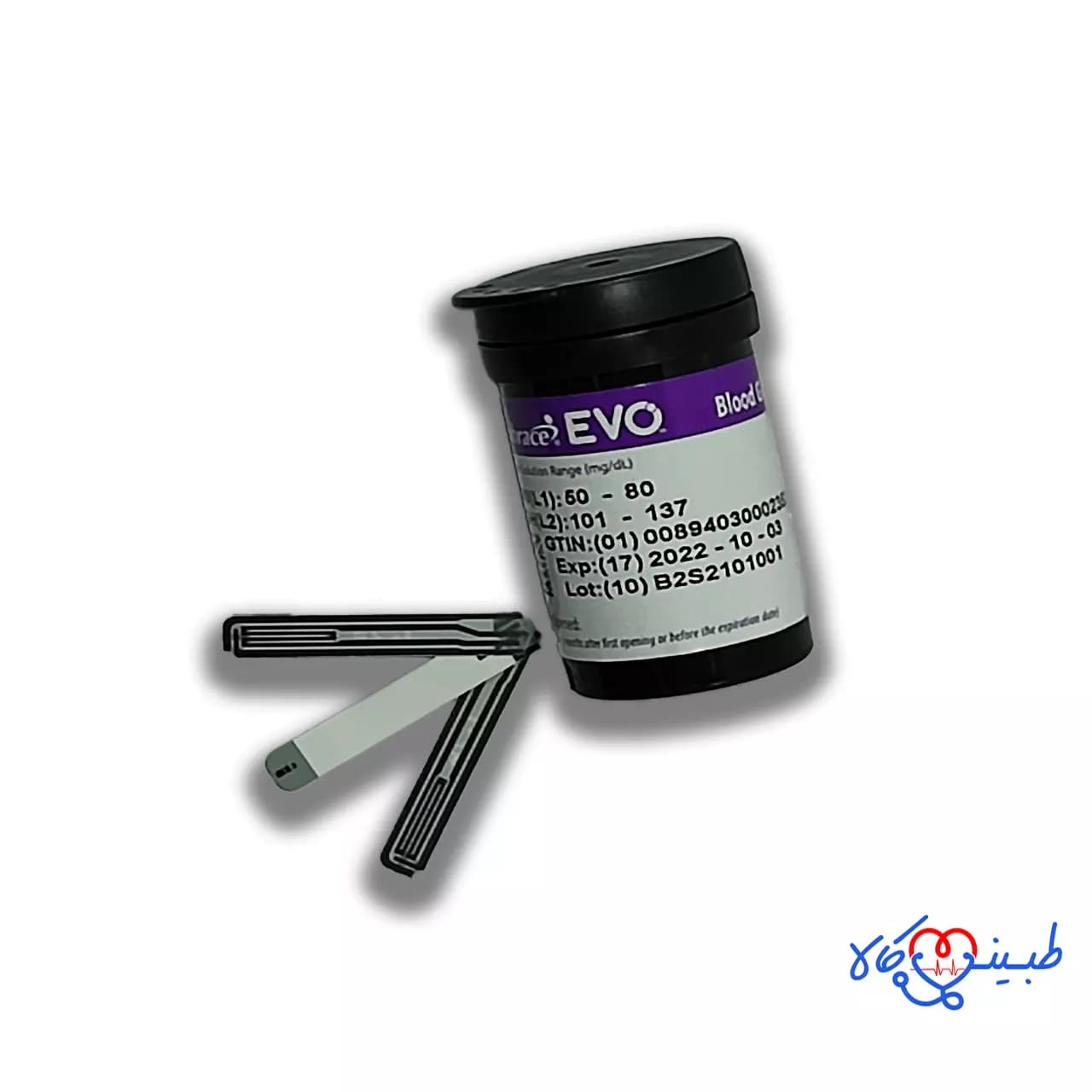 نوار تست قند خون اوو EVO بسته 50 عددی — تصویر ۲