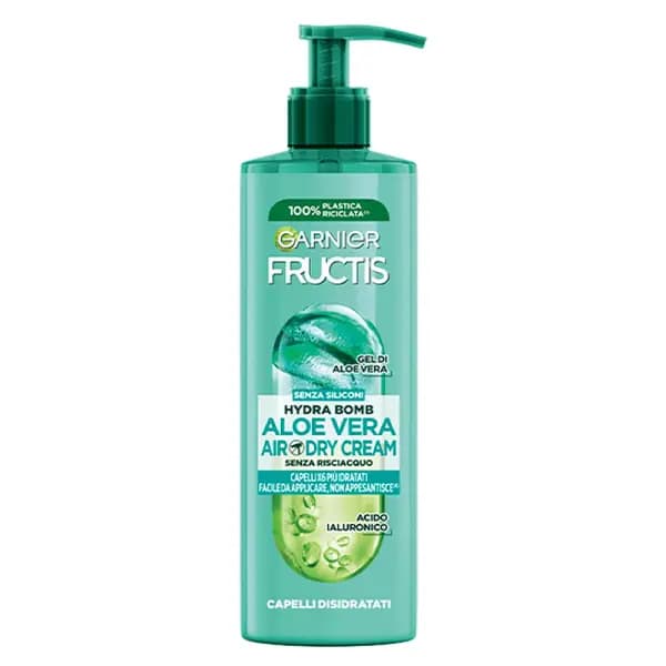 کرم مو آبرسان و ضد وز گارنیه Garnier Fructis Aloe Hydra Bomb Air Dry حجم 400 میل — تصویر ۵