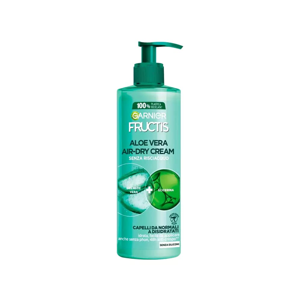 کرم مو آبرسان و ضد وز گارنیه Garnier Fructis Aloe Hydra Bomb Air Dry حجم 400 میل — تصویر ۴
