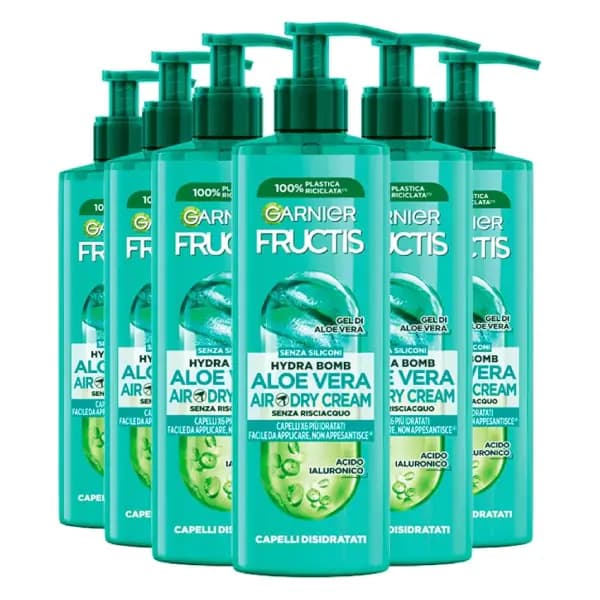کرم مو آبرسان و ضد وز گارنیه Garnier Fructis Aloe Hydra Bomb Air Dry حجم 400 میل — تصویر ۶