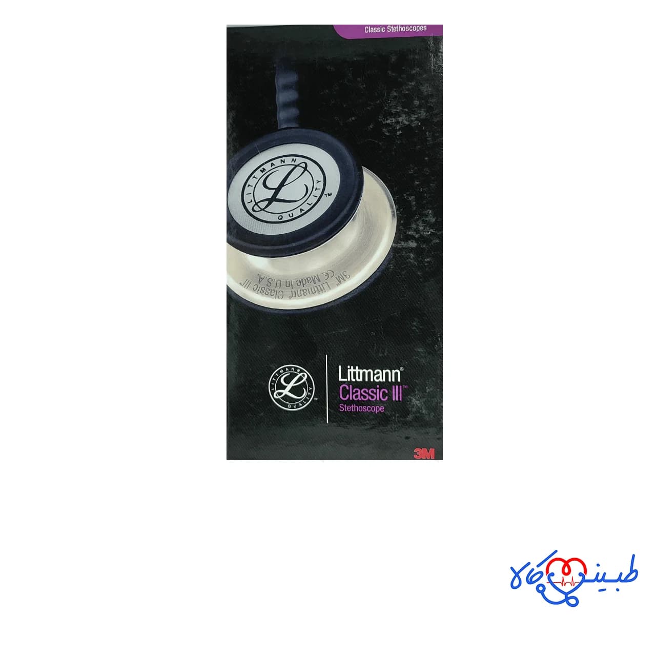 گوشی پزشکی لیتمن کلاسیک III تمام مشکی — تصویر ۴