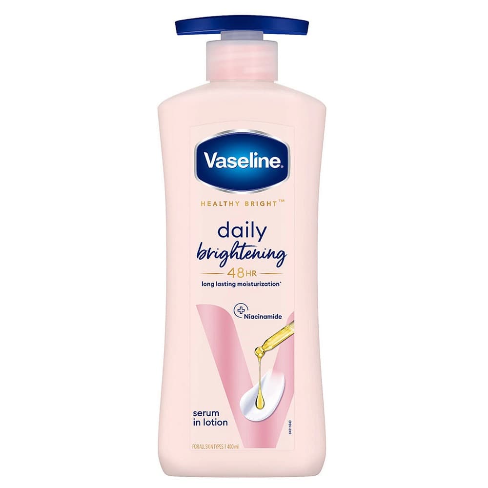 لوسیون بدن روشن‌کننده و درخشان‌کننده وازلین Vaseline Daily Brightening حجم 600 میل — تصویر ۲