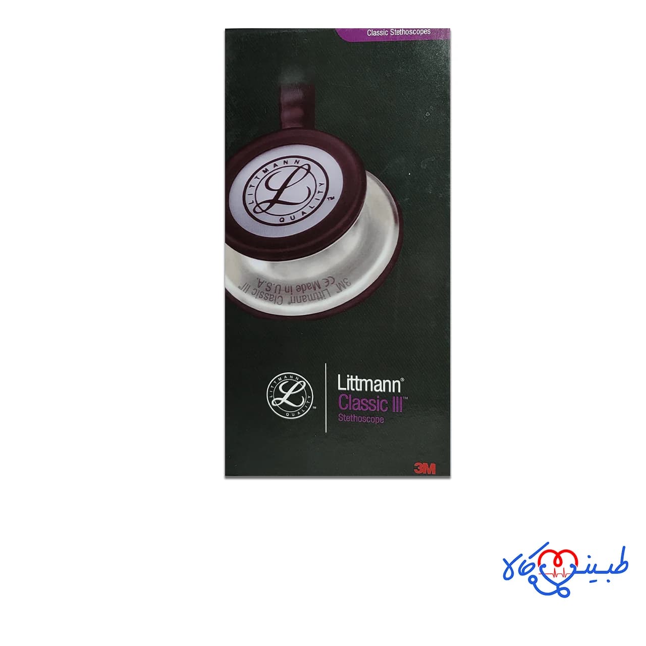 گوشی پزشکی لیتمن کلاسیک III استیل مشکی — تصویر ۴