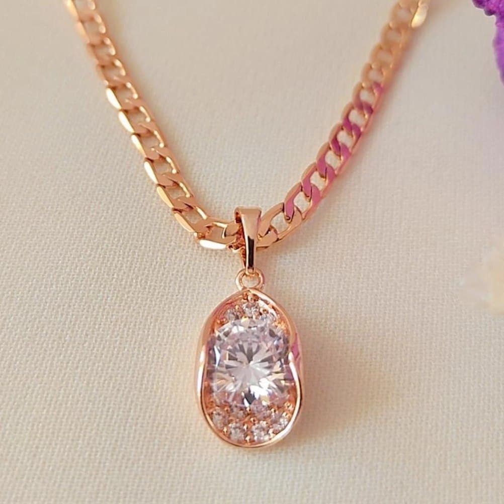 پلاک زنانه ژوپینگ مدل نگین دار کد B1095