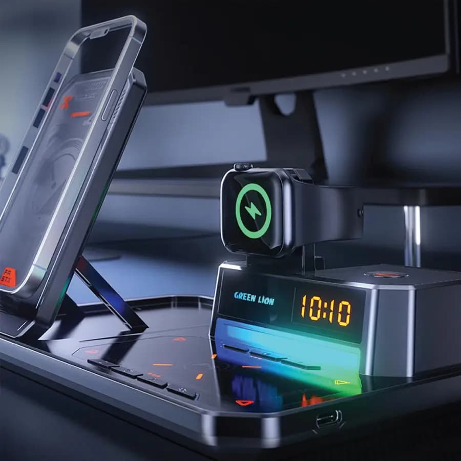 شارژر بی‌ سیم چندکاره گرین Multifunctional Wireless Charger — تصویر ۷