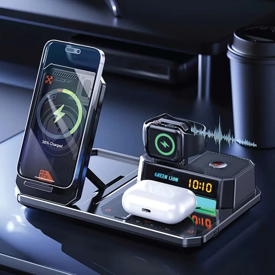 شارژر بی‌ سیم چندکاره گرین Multifunctional Wireless Charger — تصویر ۸