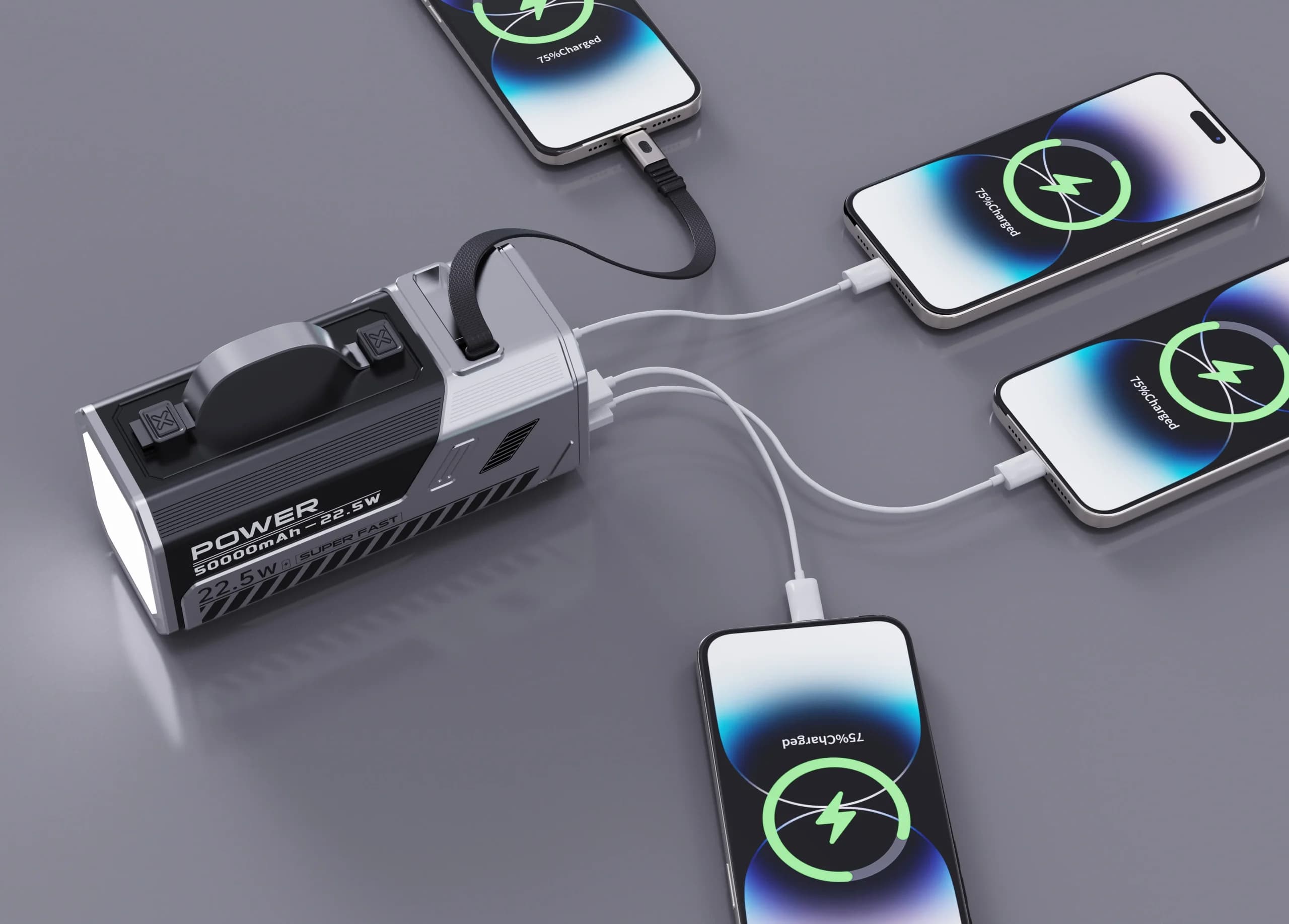 پاور بانک پاور مکس 50000 میلی‌آمپر گرین لاین POWER MAX 50000MAH — تصویر ۳