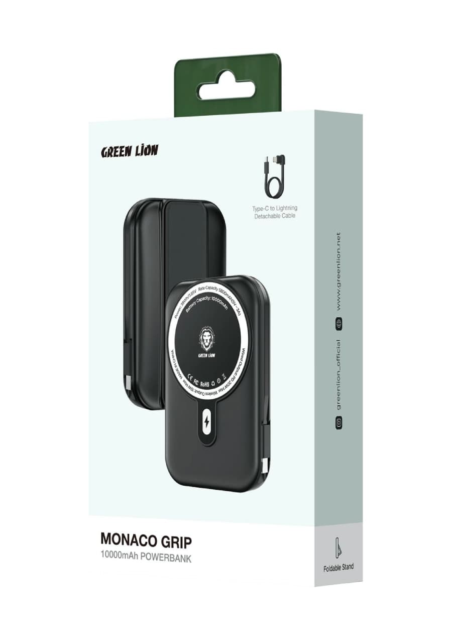 پاوربانک 10000 موناکو گریپ گرین لاین مدل Monaco Grip 10000mAh — تصویر ۷
