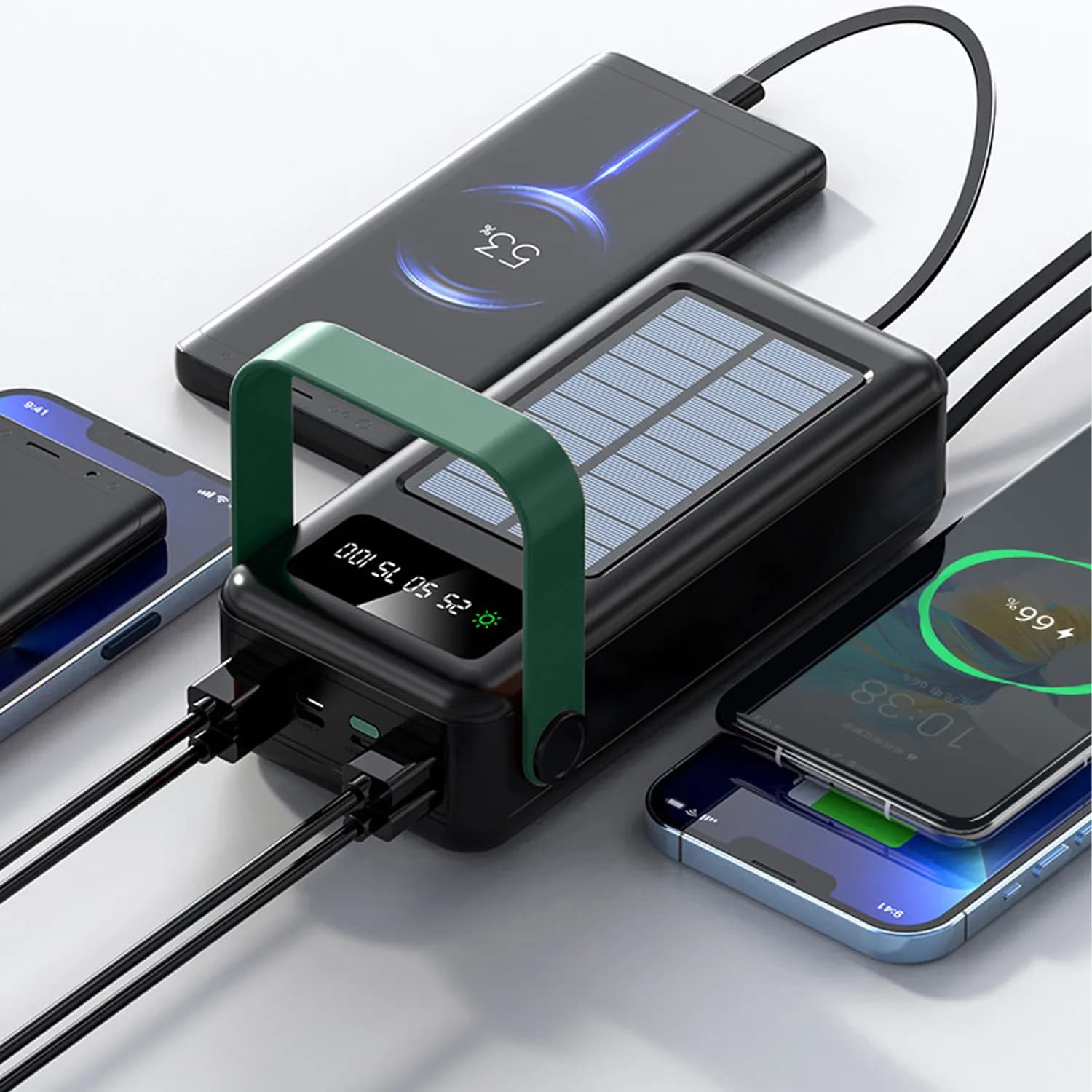 پاوربانک سولار مکس 50 هزار گرین لاین Green Solar Max 50000mAh Power Bank — تصویر ۸