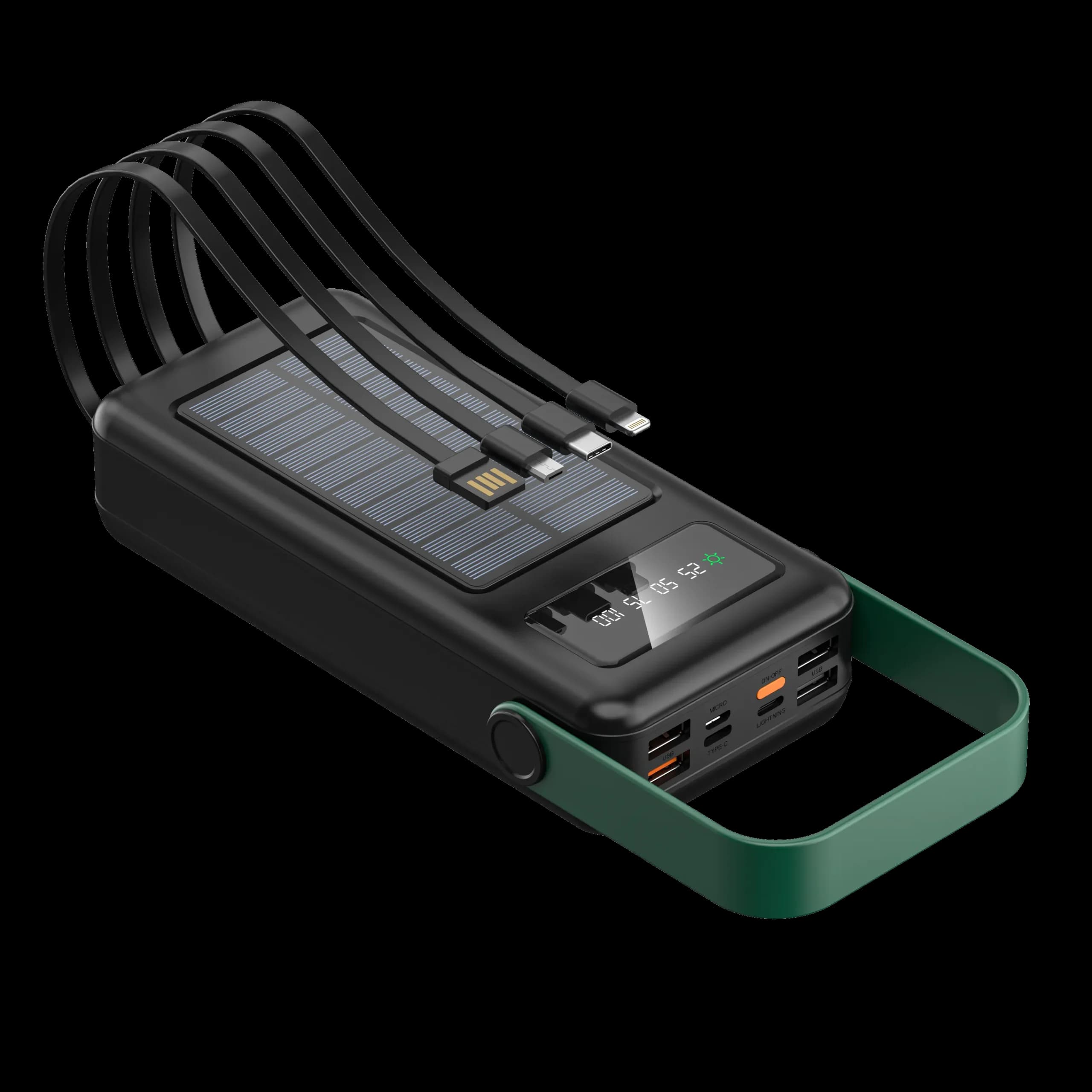 پاوربانک سولار مکس 50 هزار گرین لاین Green Solar Max 50000mAh Power Bank — تصویر ۴